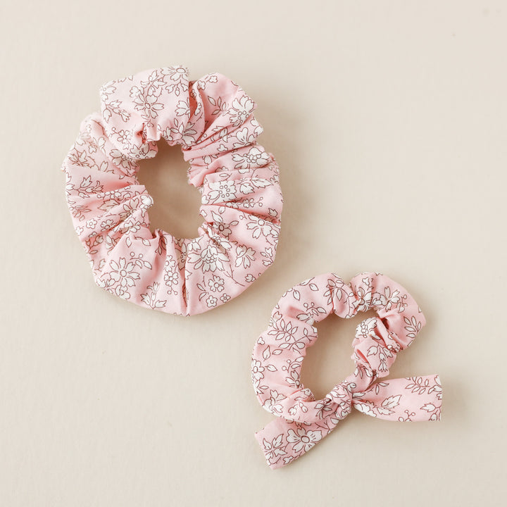 Adult Scrunchie in Light Pink Floral