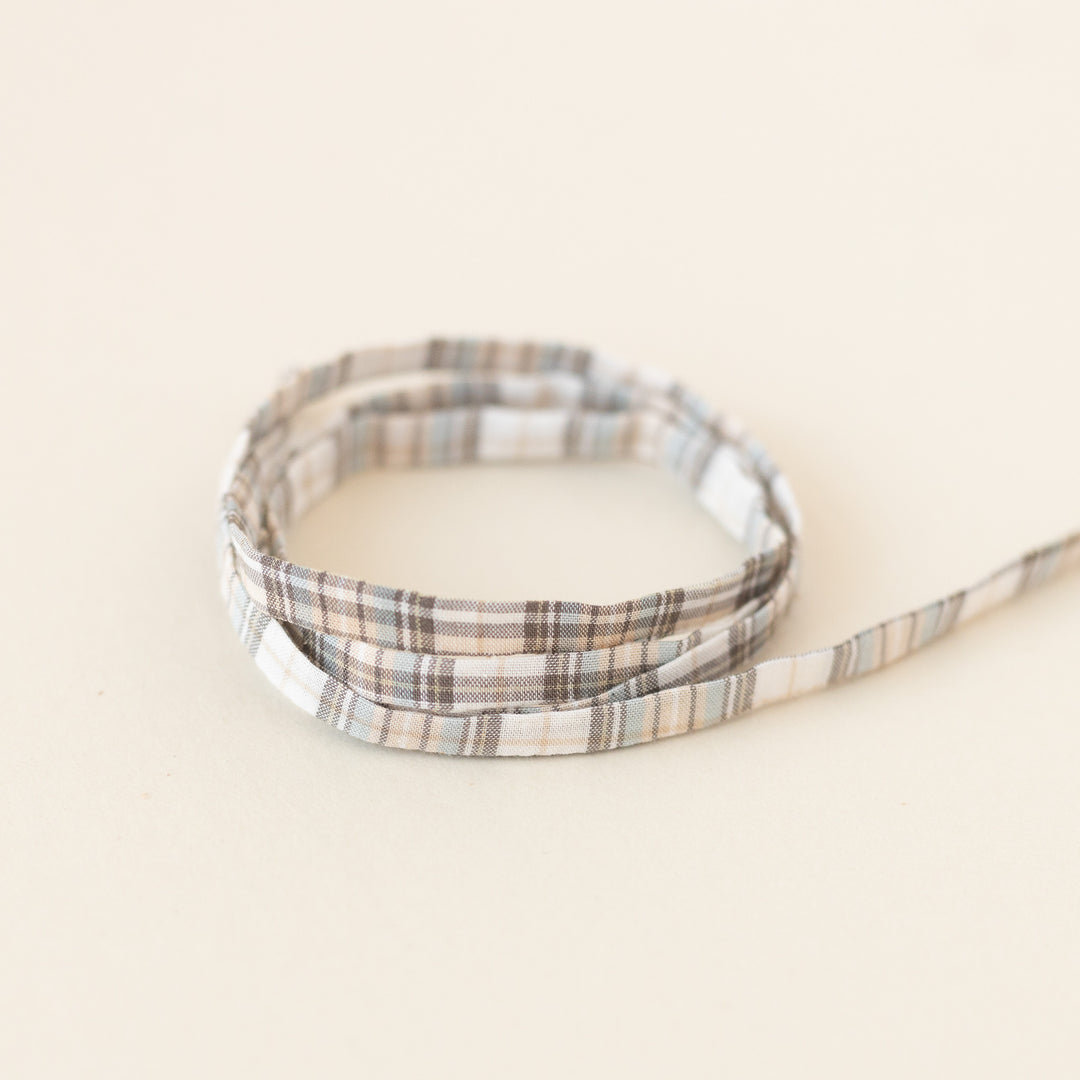 Taupe Plaid Laces