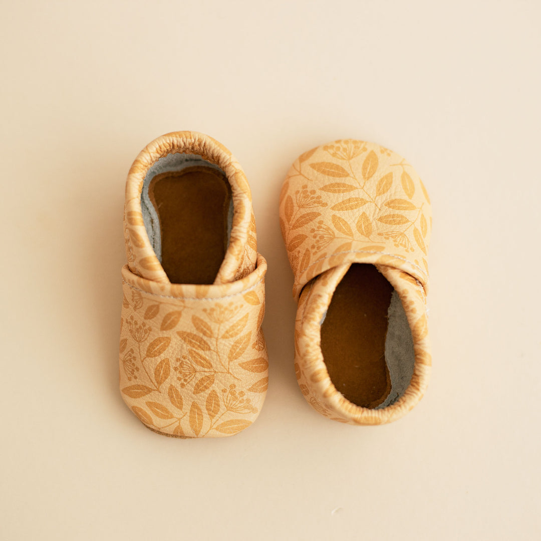 Moccs in Elderberry Ochre