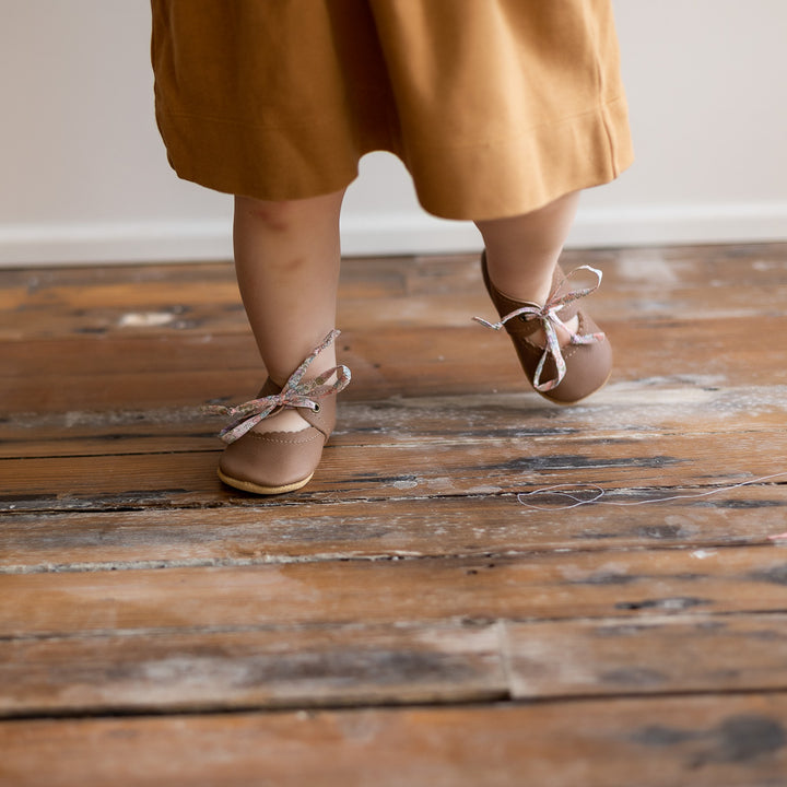 Caraclarkdesign Bella Janes soft sole shoes on little feet