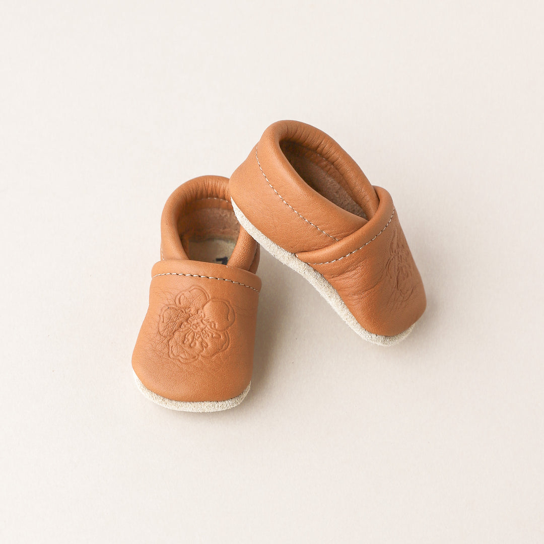 Birth Flower Slip-on Baby Shoes - Ginger