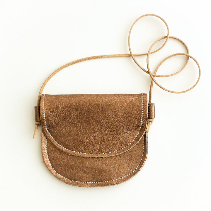 Leather Purse in Bronze