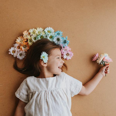 diy rainbow daisies summer project