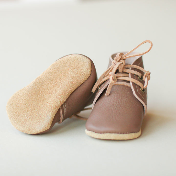 Leather Boots in Clay