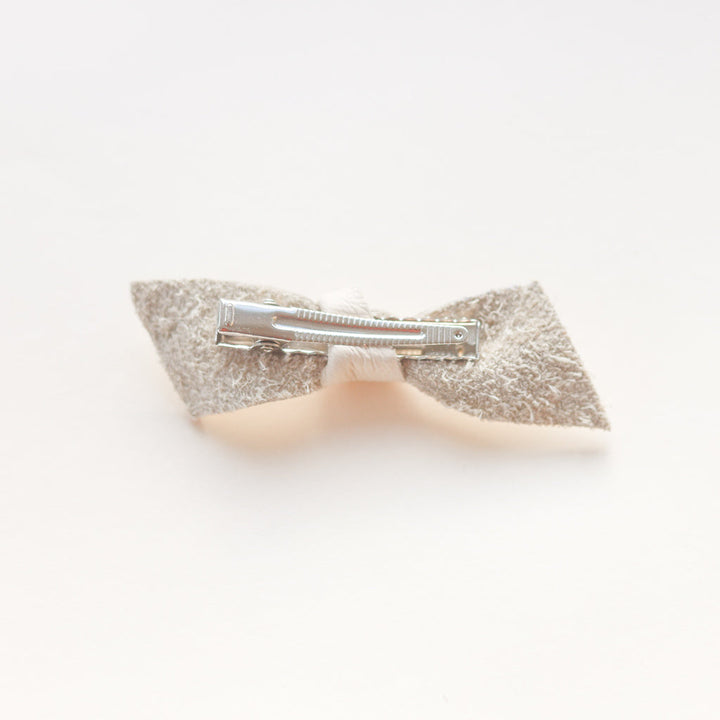 Knotted bow barrette in Bloom